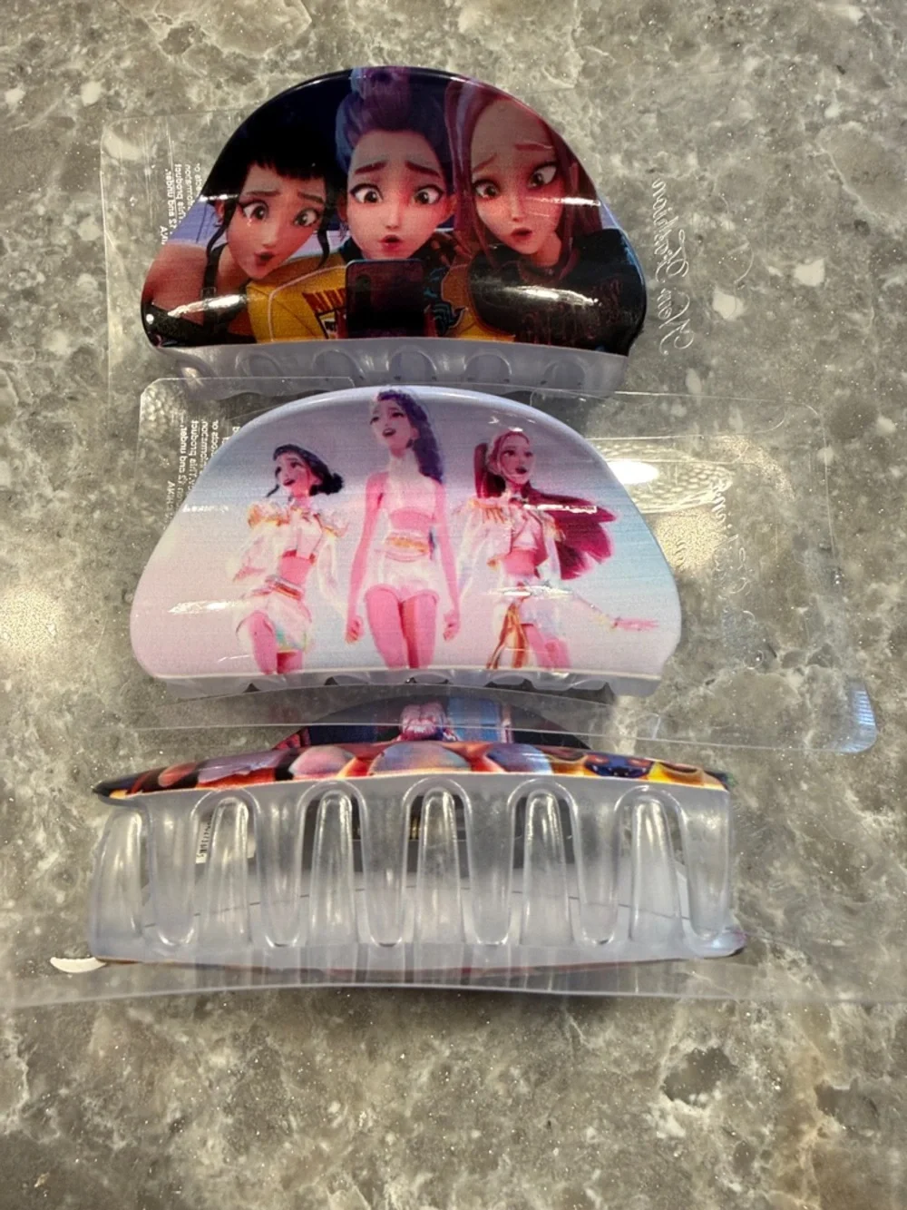 K POP Hair Clips 3 Set